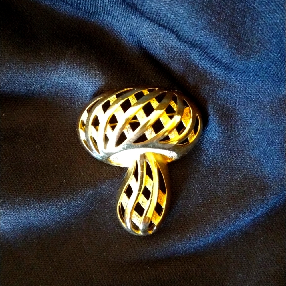 Trifari Mushroom Brooch